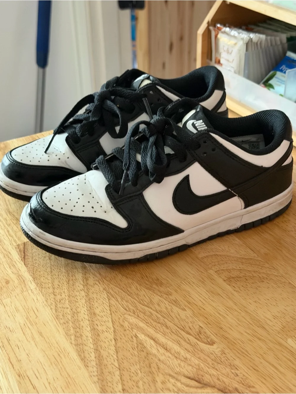 Nike Kids Black and White Low-Top Sneakers